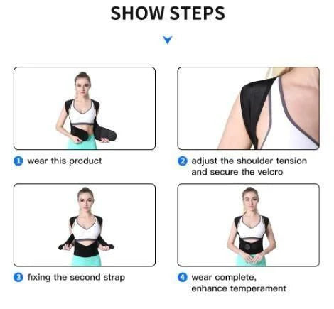 💪 PureEase™ Adjustable Back Posture Corrector