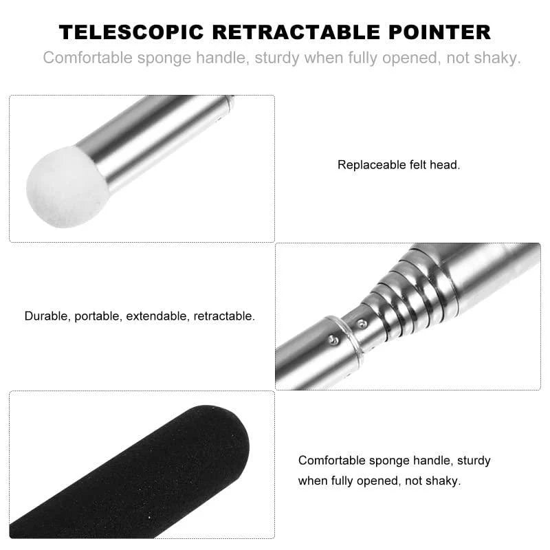 ⚙️ PurePlay™ Telescopic Retractable Pointer & Self-Defense Stick
