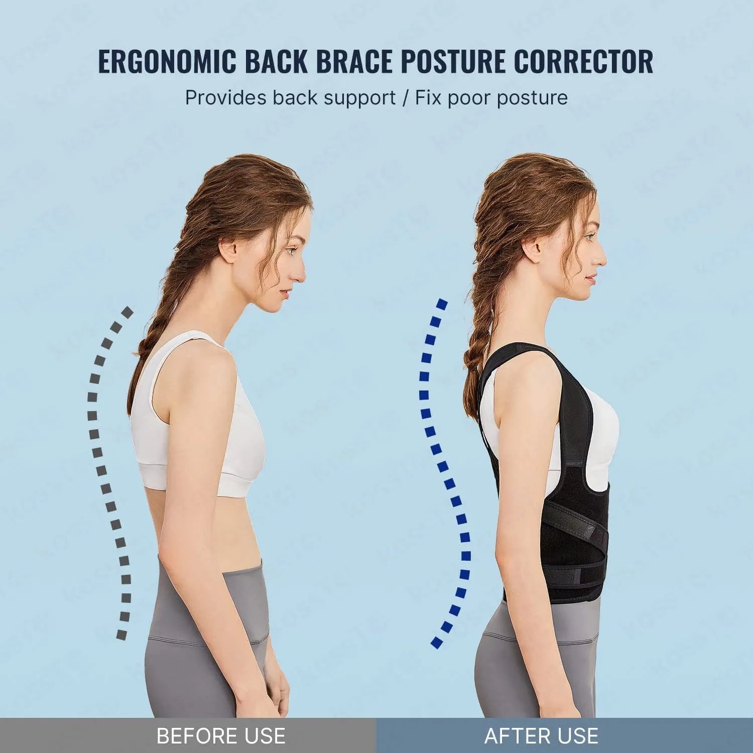 💪 PureEase™ Adjustable Back Posture Corrector