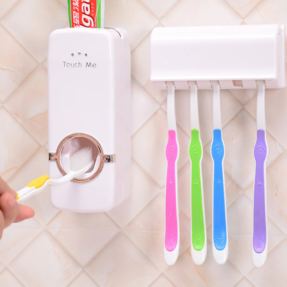 🪥 PureEase “TouchLess Pro” - Automatic Toothpaste & Toothbrush Organizer