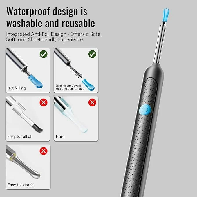 PureEase™ Smart Visual Ear Cleaner (1080P HD Camera + LED Light)