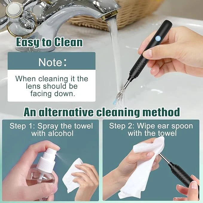 PureEase™ Smart Visual Ear Cleaner (1080P HD Camera + LED Light)